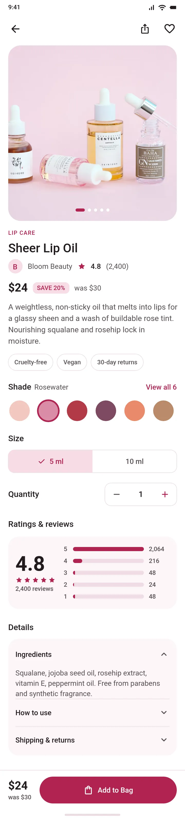Bloom — Sheer Lip Oil — .gui preview