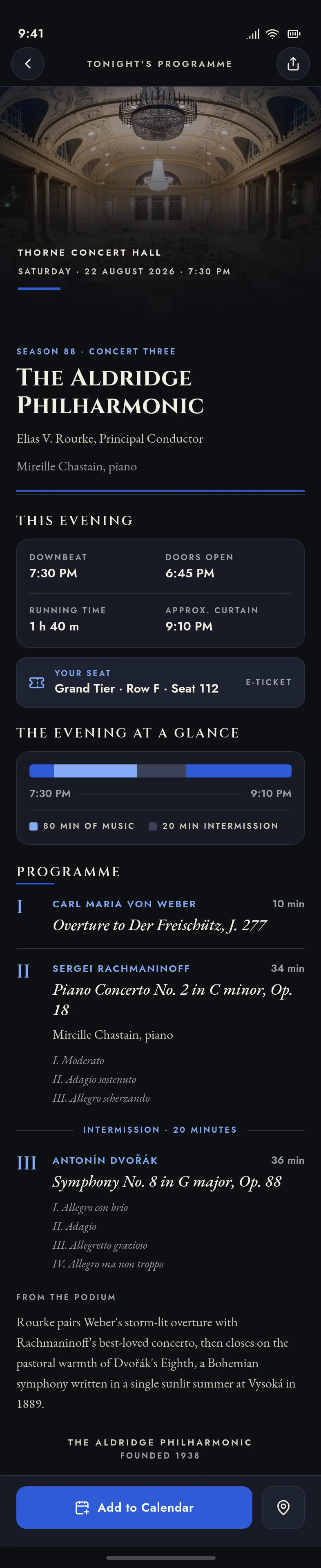 The Aldridge Philharmonic · This Evening — .gui preview