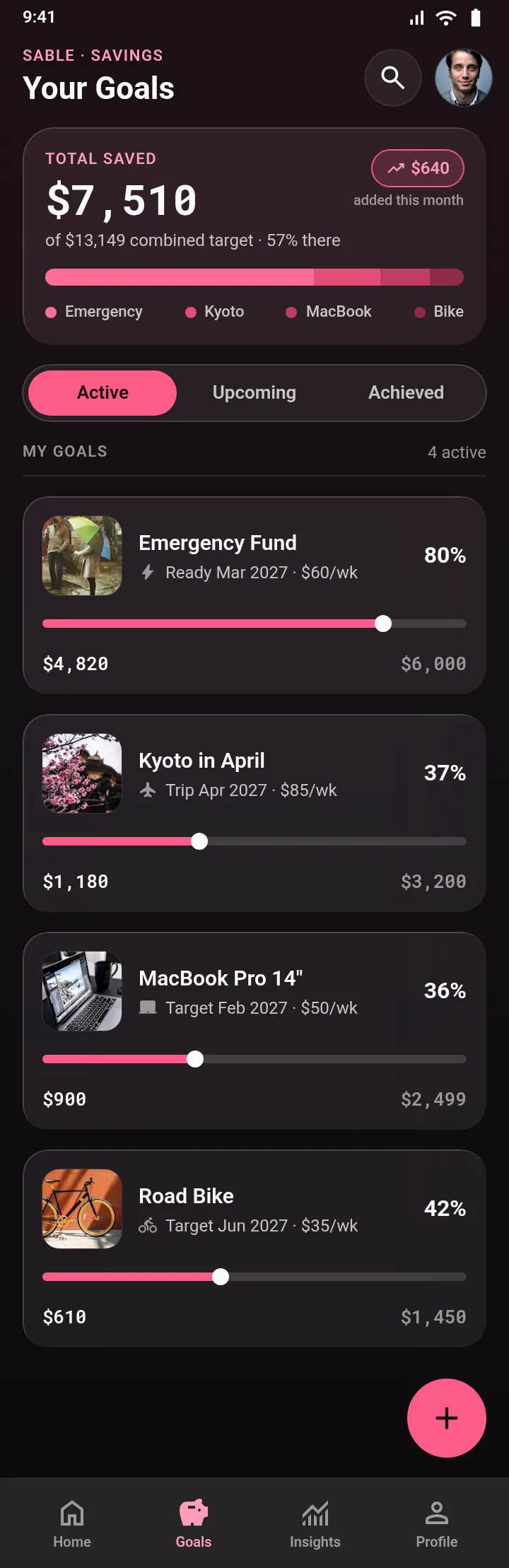 Sable — Savings Goals — .gui preview
