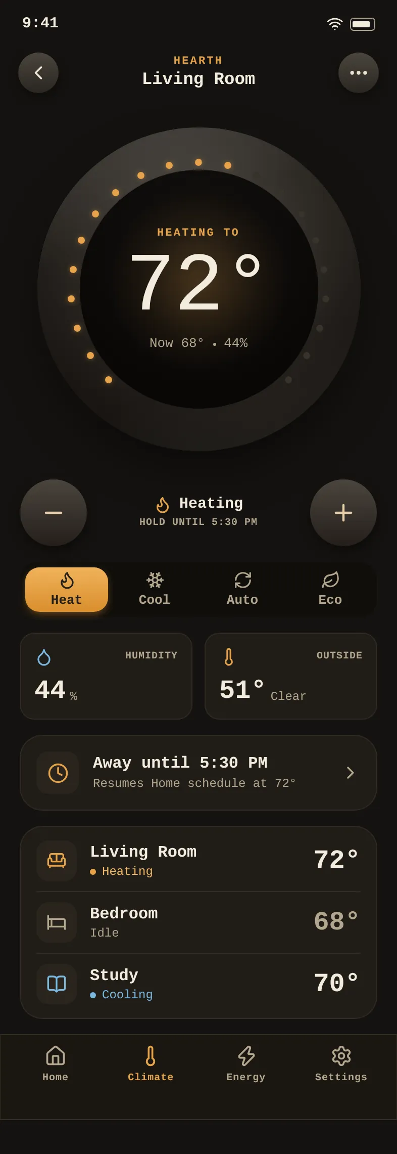 Hearth Thermostat — .gui preview