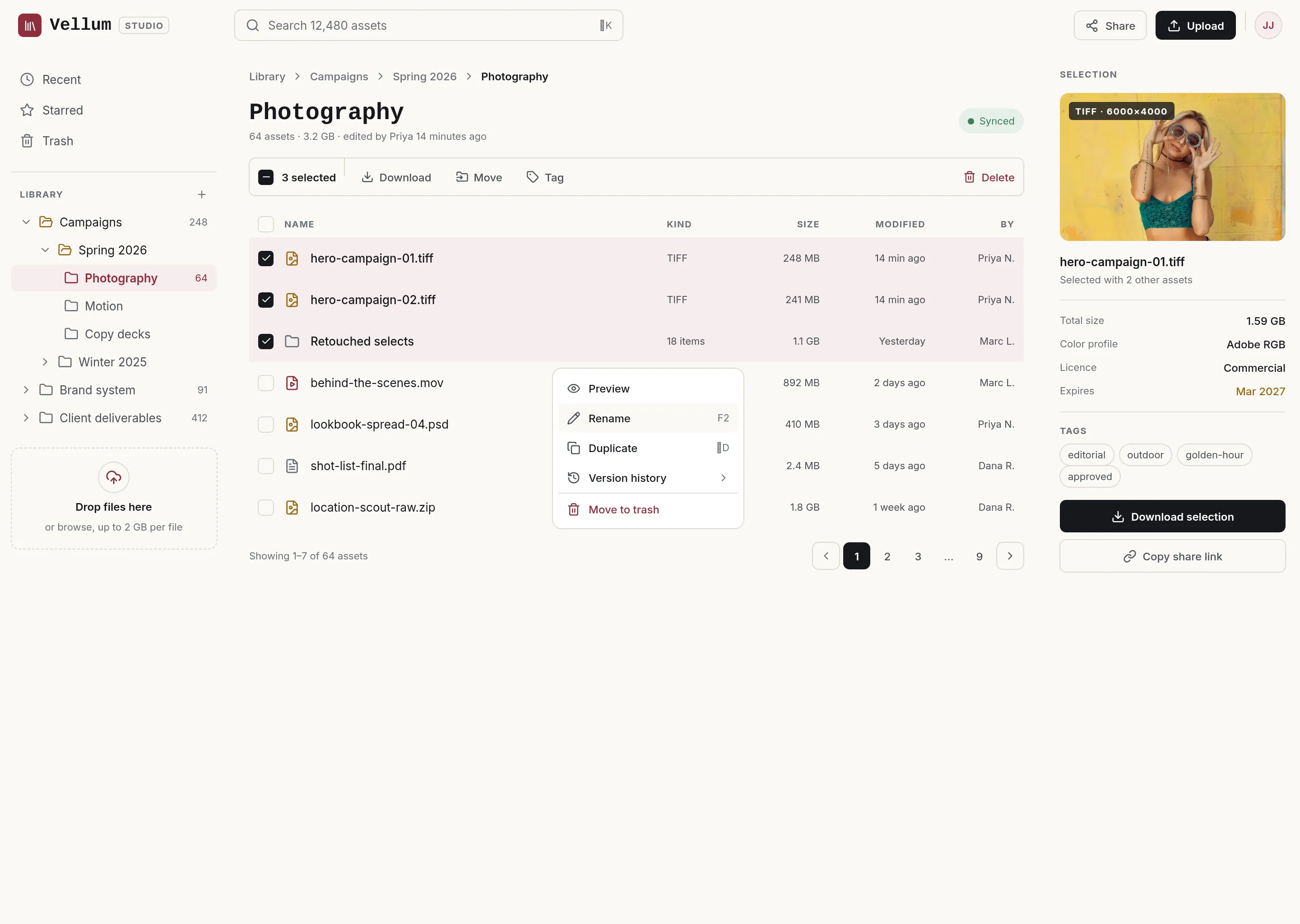 Vellum — Studio Asset Library — .gui preview