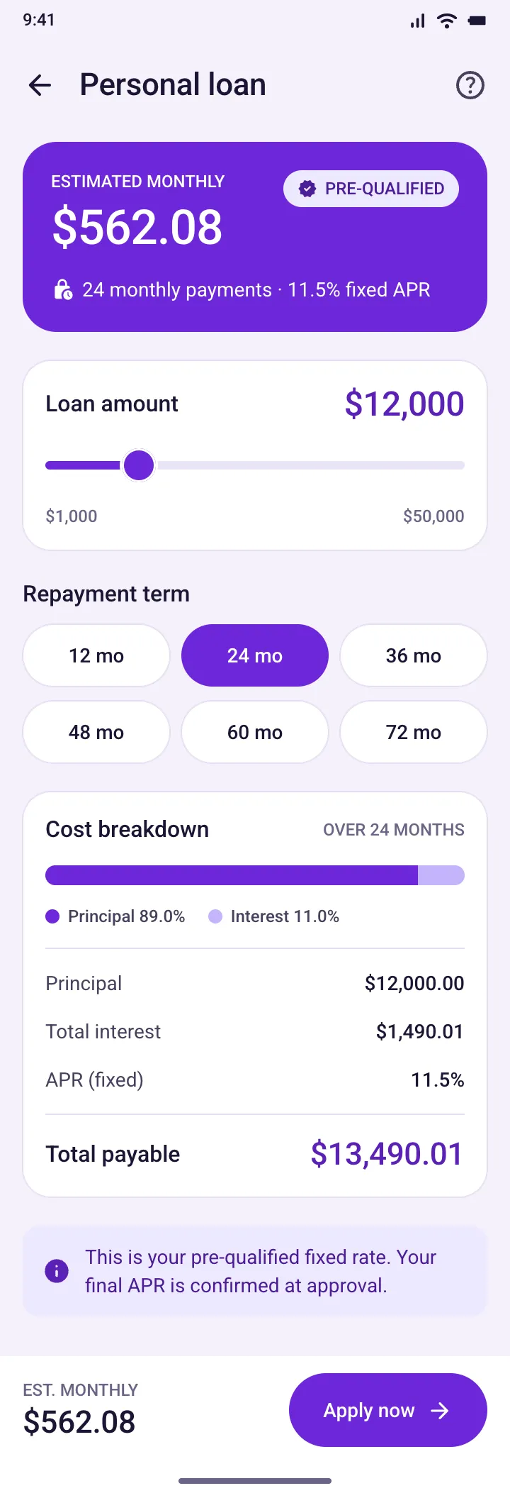 Vireo — Personal Loan — .gui preview