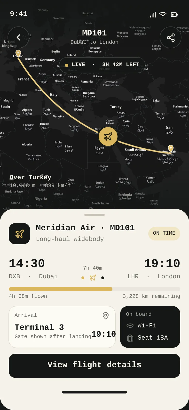 Meridian Live Flight Map — .gui preview