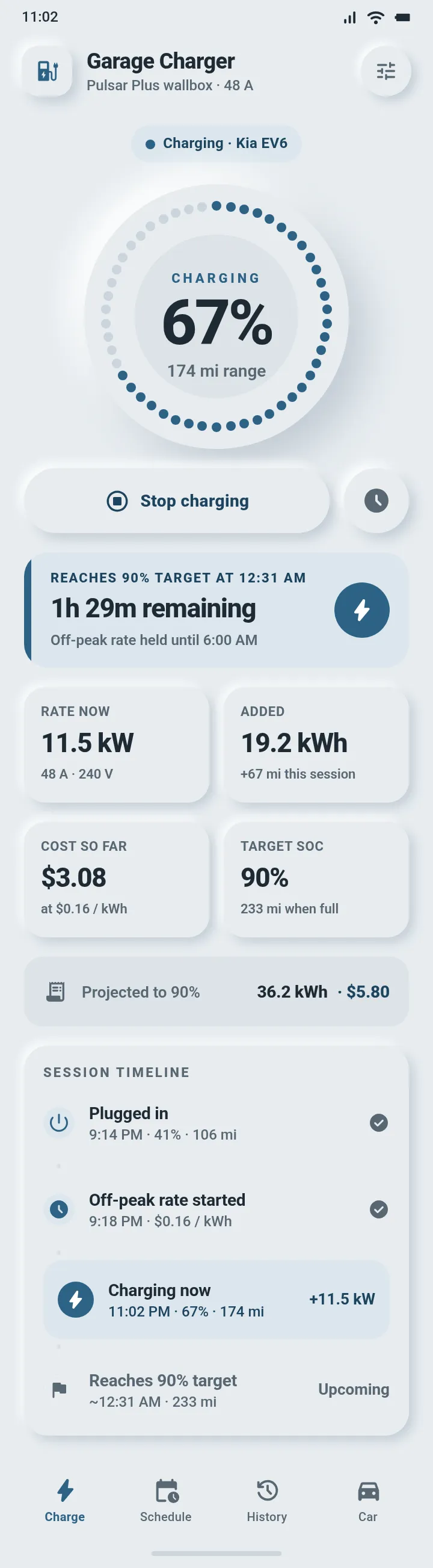 Northwind - Garage Charger, Kia EV6 Overnight — .gui preview