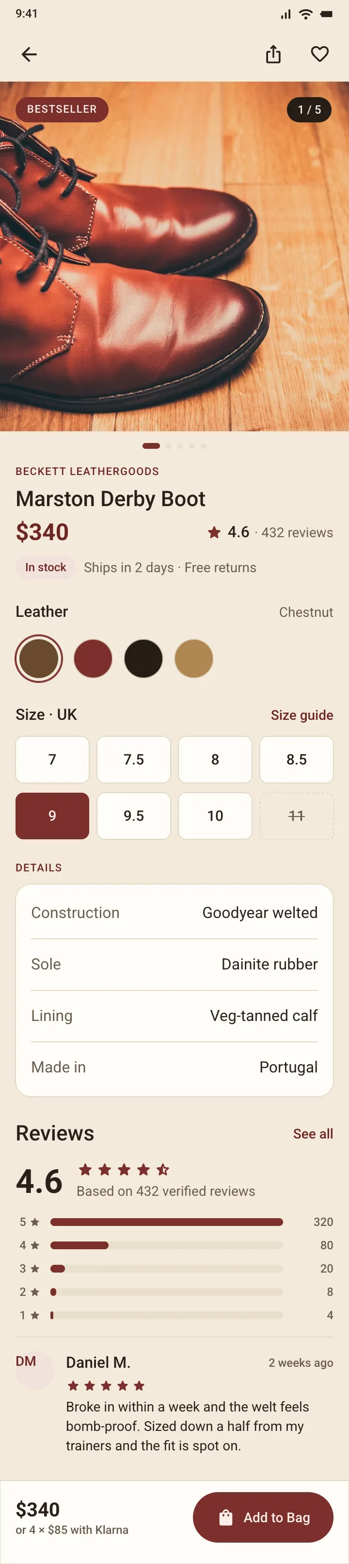 Beckett — Marston Boot — .gui preview