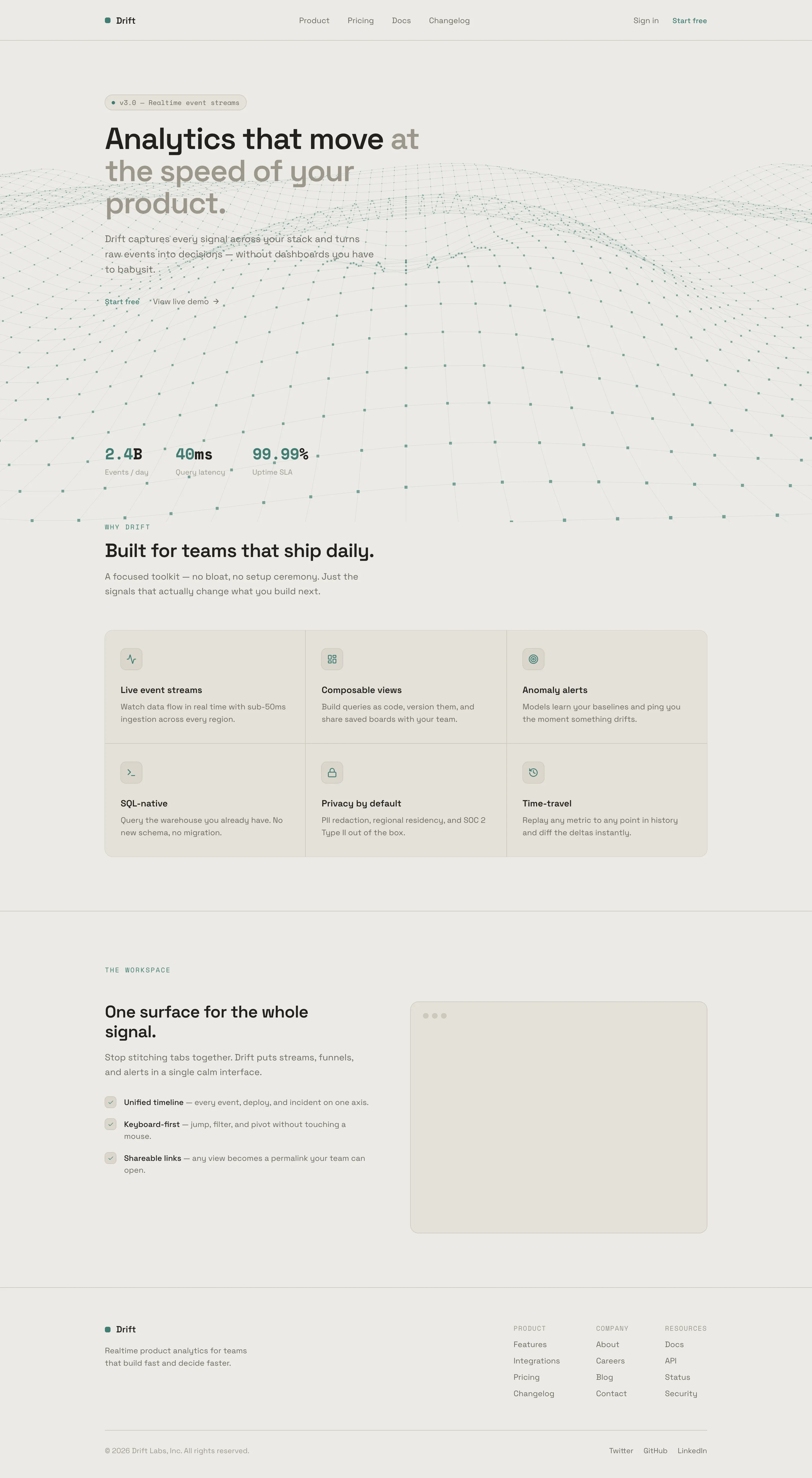 Drift preview