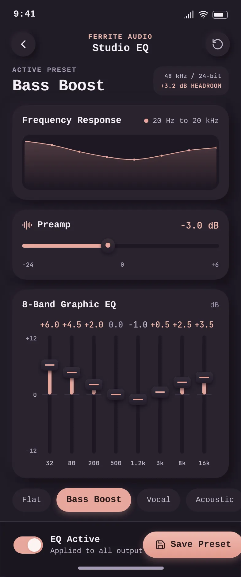 Ferrite Studio EQ — .gui preview