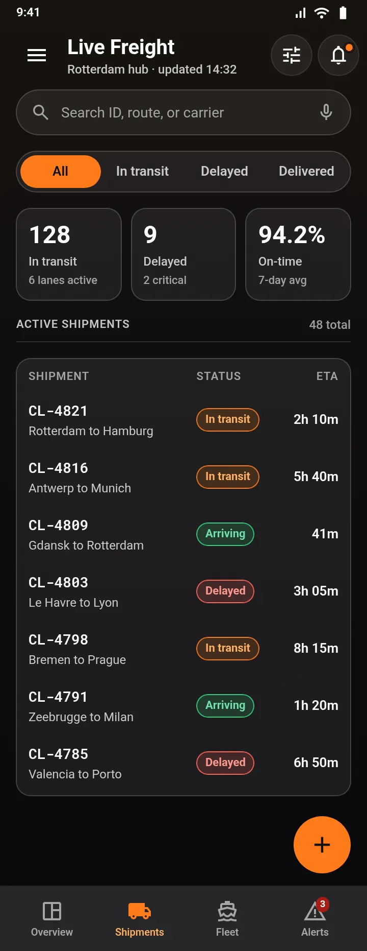 Cargoloop — Live Freight — .gui preview
