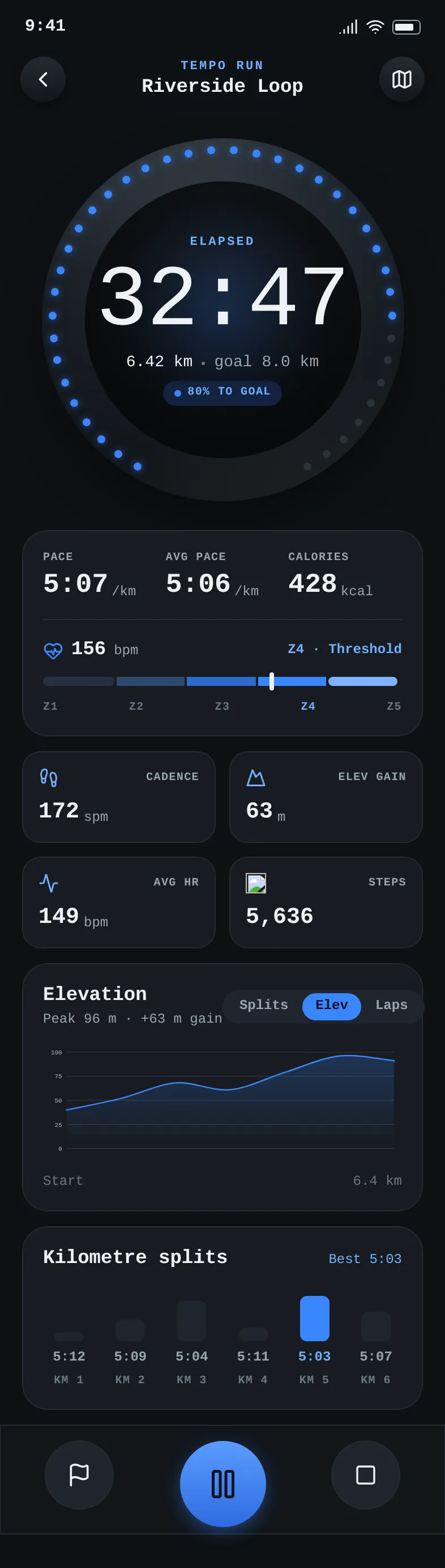 Stride Live Run Session — .gui preview