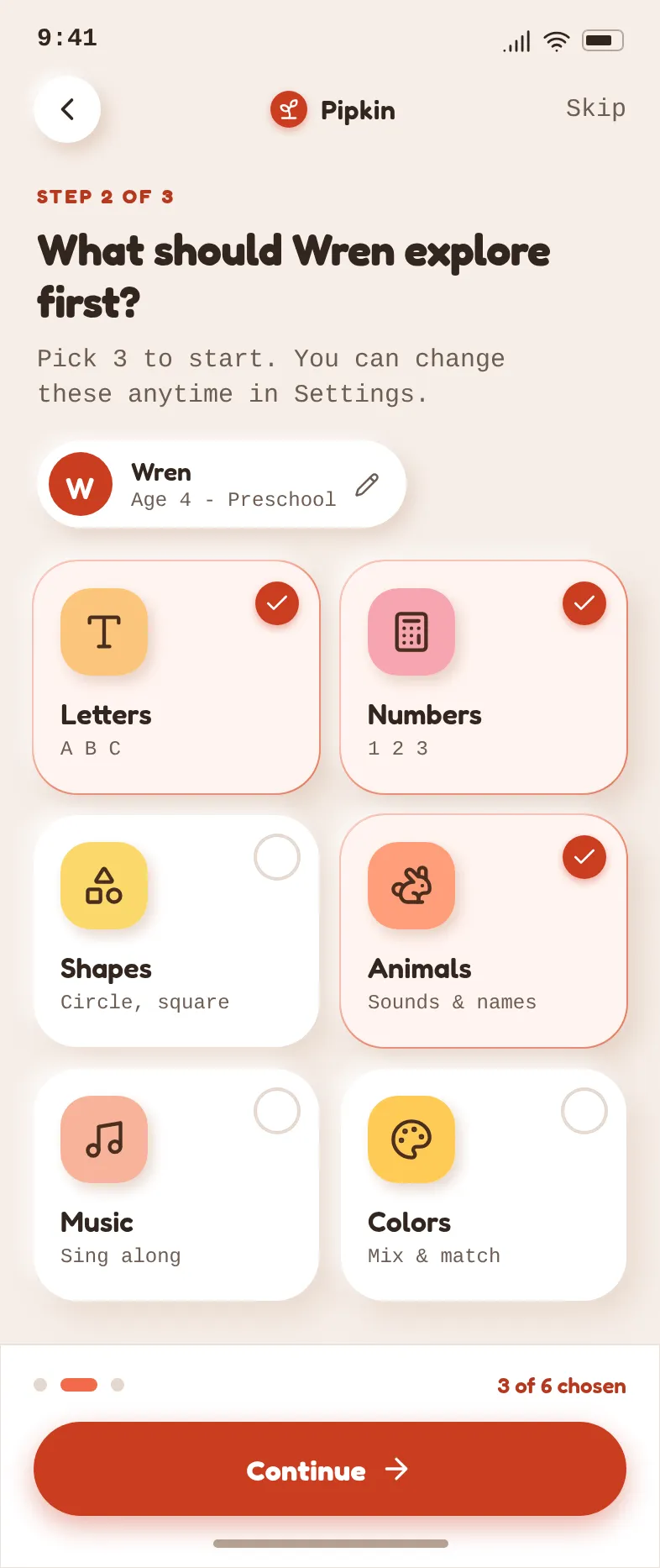 Pipkin - What should Wren explore first? — .gui preview
