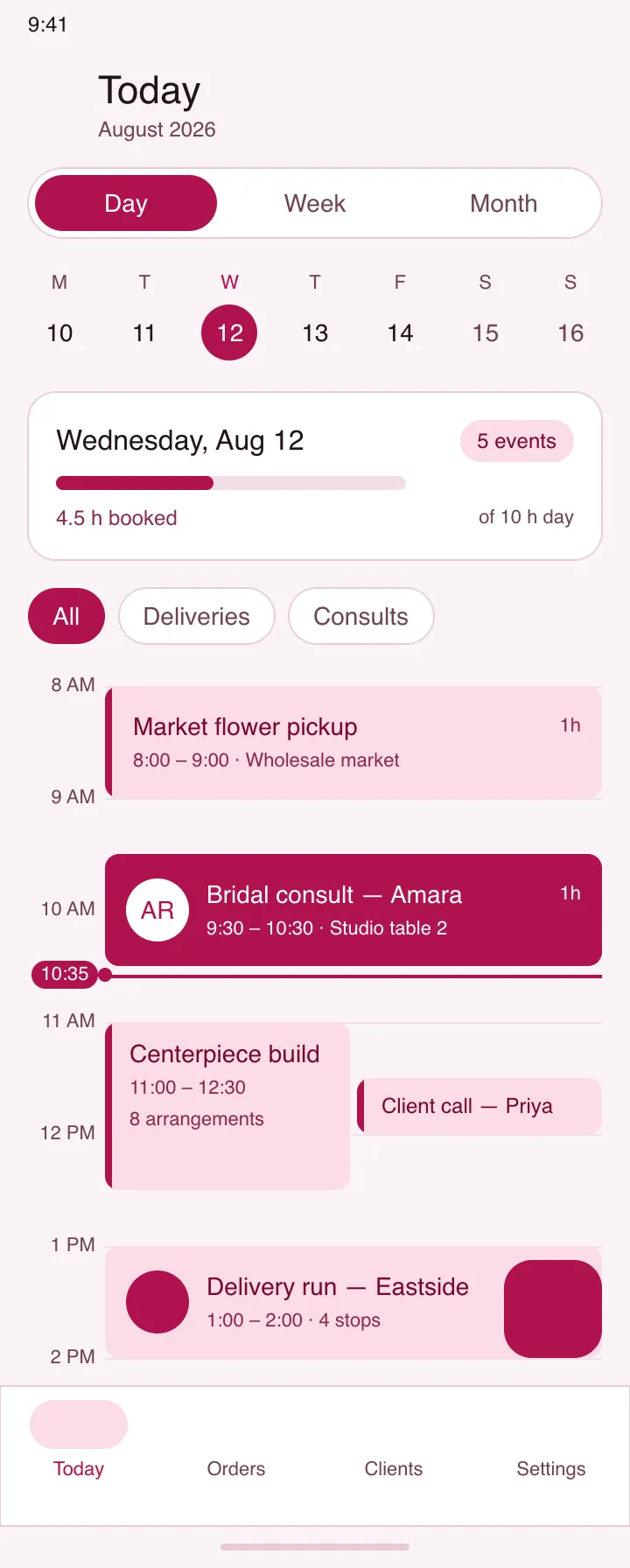 Peony — Studio Day — .gui preview