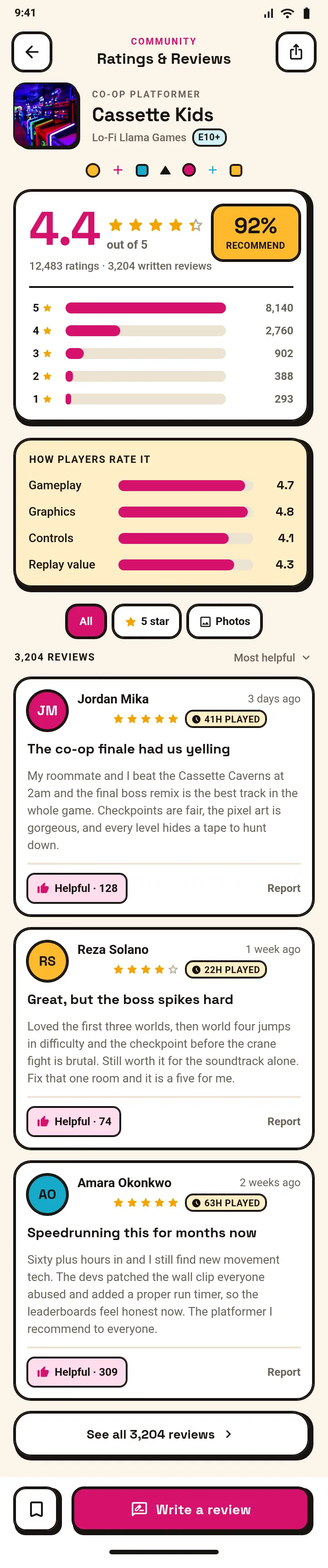 Cassette Kids — Ratings & Reviews — .gui preview