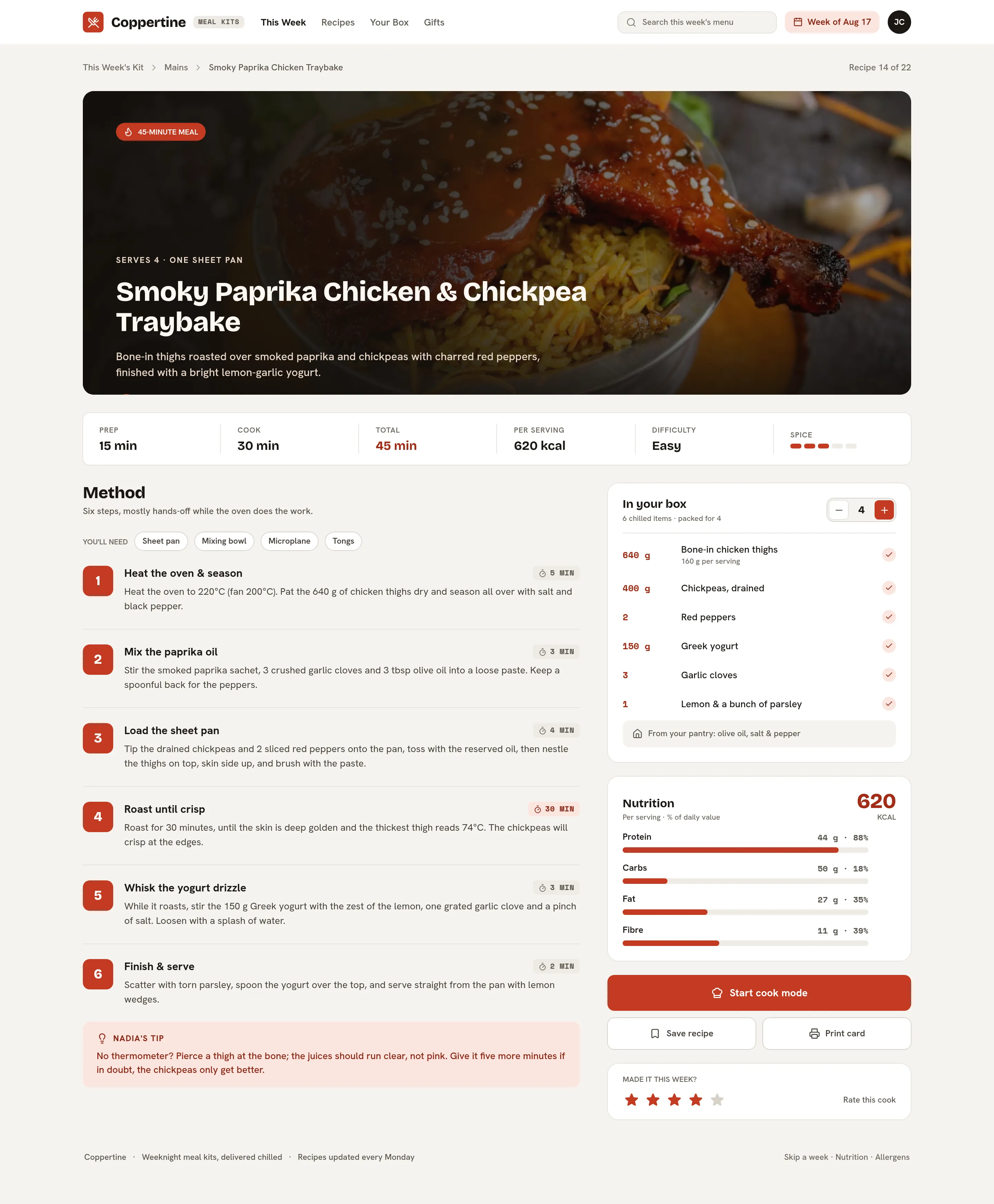 Coppertine · Smoky Paprika Chicken Traybake — .gui preview